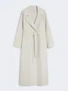 Max Mara Wool Robe Coat In White