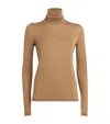 Max Mara Palos Turtleneck Sweater In Beige