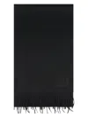 Max Mara Wool Scarf In Black