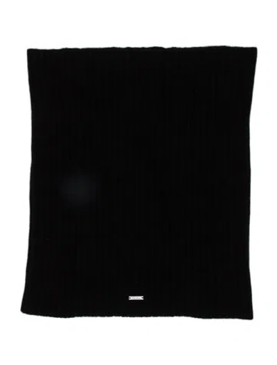 Pre-owned Max Mara Wool Scarf In Black