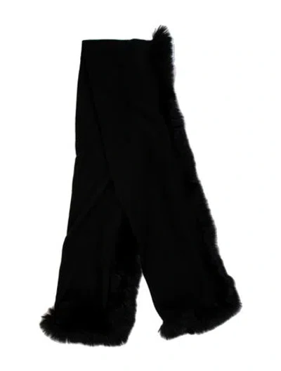 Pre-owned Max Mara Wool Scarf In Black