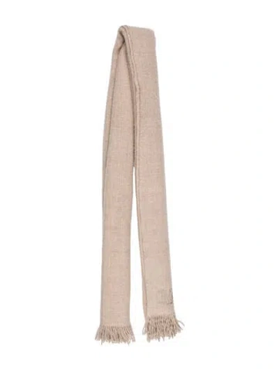 Pre-owned Max Mara Wool Scarf In Brown
