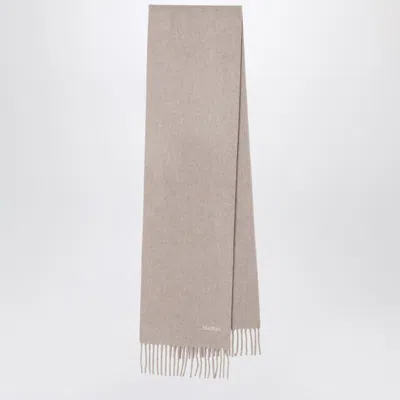 Max Mara Wool Scarf In Beige In Neutral