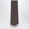 Max Mara Wool Scarf In Dove Grey In Gray