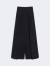 Max Mara Wool Seersucker Trousers In Blue