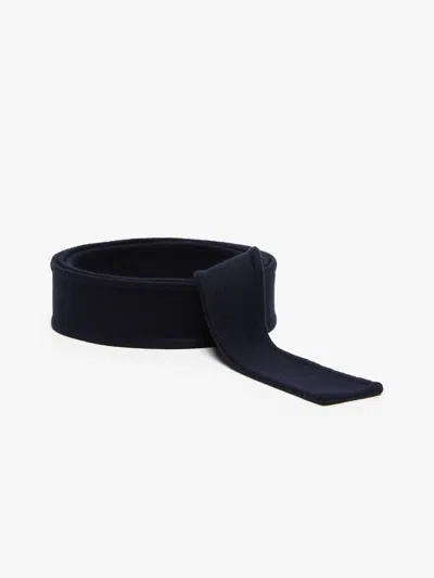 Max Mara Wool Self-tie Belt In Blue