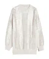 Max Mara Wool And Sequin Mini Dress In White