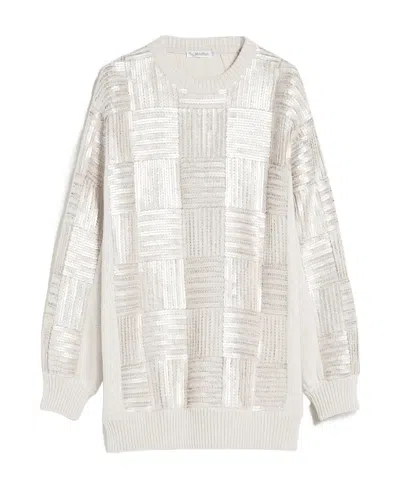 MAX MARA WOOL SEQUINED MINI DRESS