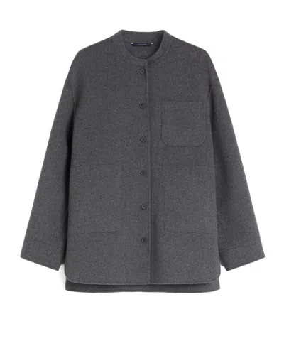 Max Mara Long Sleeve Casual Jacket In Gray
