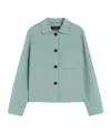 Max Mara Wool Shacket In Blue