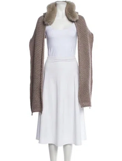 Pre-owned Max Mara Wool Shawl In Blue