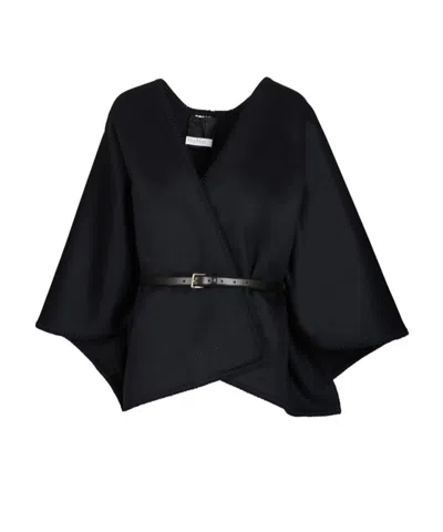 Max Mara Wool Shawl In Blue