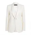 Max Mara Wool Shawl-collar Jacket In White