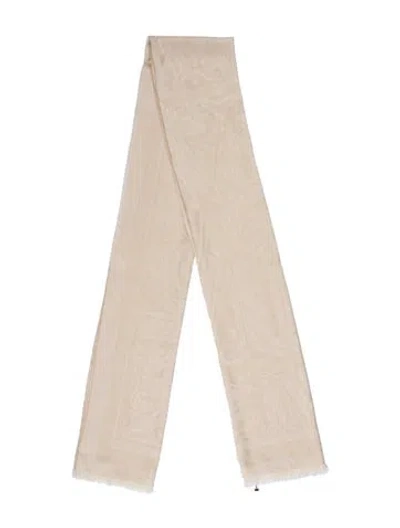 Pre-owned Max Mara Wool Shawl In Neutral