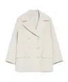 Max Mara Wool Short Coat In White