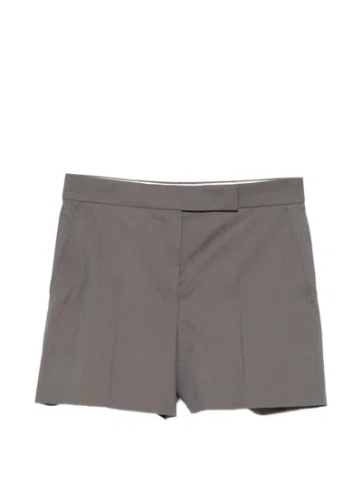 Max Mara Wool Shorts In Gray