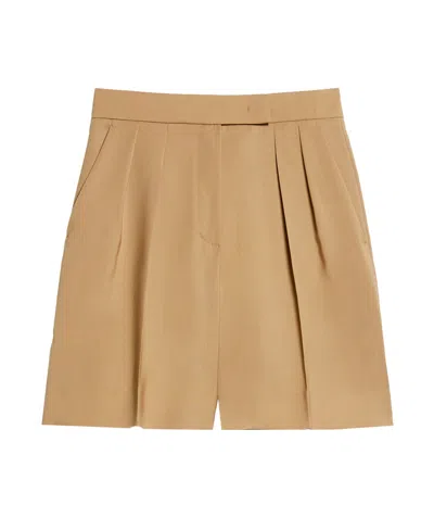 MAX MARA MAX MARA JESSICA PLEAT DETAILED SHORTS