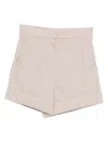 Max Mara Wool Shorts In Pink