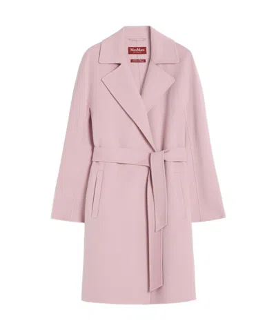 MAX MARA WOOL, SILK AND CASHMERE ROBE COAT