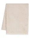 Max Mara Wool-silk Jacquard Scarf In Neutral