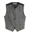 Max Mara Wool-silk Tweed Waistcoat