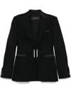 Max Mara Wool Single-breasted Jacket In Black