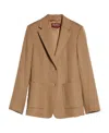 Max Mara Wool Single-breasted Suit Coat In Brown