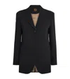 Max Mara Wool Single-breasted Blazer In Black