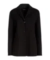 Max Mara Wool Singlebreasted Blazer In Black