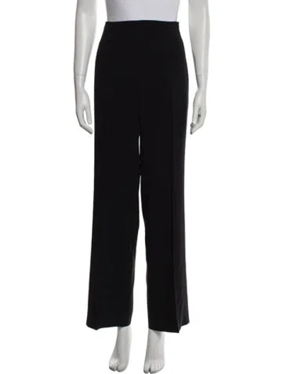 Pre-owned Max Mara Wool Skinny Leg Pants In Black