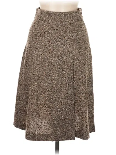 Pre-owned Max Mara Wool Skirt In Brown