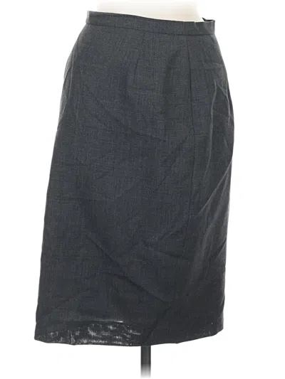 Pre-owned Max Mara Wool Skirt In Gray