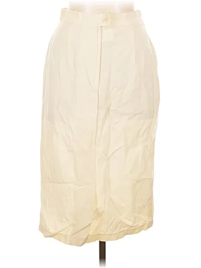 Pre-owned Max Mara Wool Skirt In Ivory