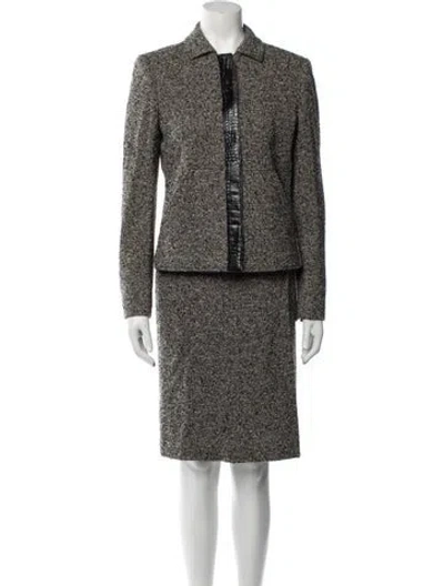 Pre-owned Max Mara Wool Skirt Suit In Neutral