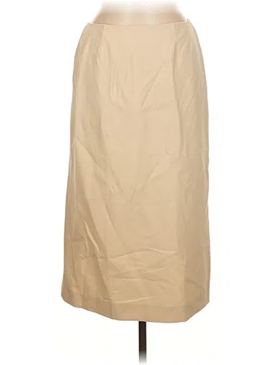 Pre-owned Max Mara Wool Skirt In Tan