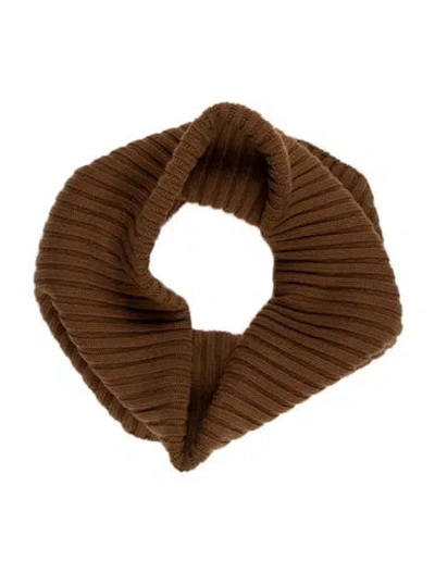 Pre-owned Max Mara Wool Snood In Brown