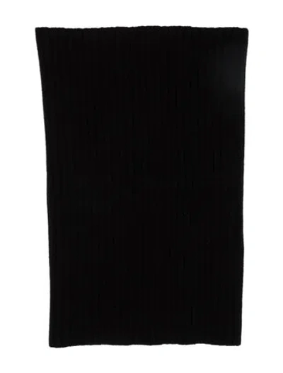 Pre-owned Max Mara Wool Snood W/ Tags In Black