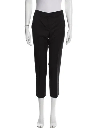Pre-owned Max Mara Wool Straight Leg Pants In Gray