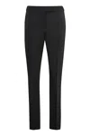 Max Mara Women's Wool Straight-leg Trousers In Black