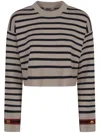 Max Mara Women Wool Striped Jumper