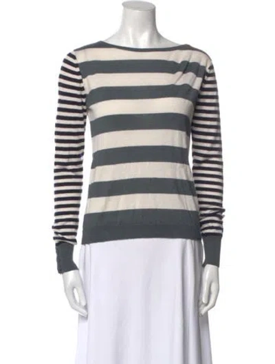 Pre-owned Max Mara Wool Striped Sweater In Multi