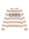 Max Mara Wool Striped Sweater In Neutral