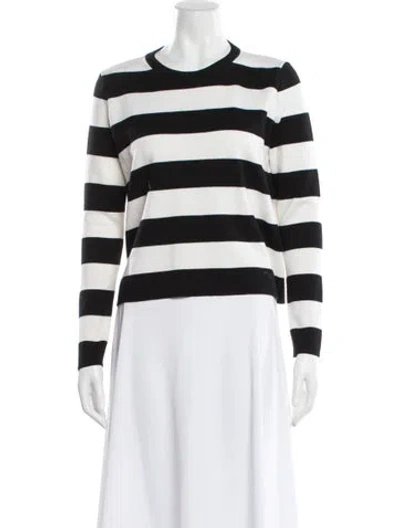 Pre-owned Max Mara Wool Striped Sweater In Neutral