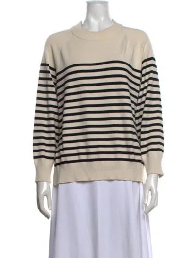 Pre-owned Max Mara Wool Striped Sweater In Neutrals