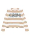 Max Mara Wool Striped Sweater In Sand