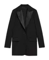 Max Mara Wool Suit Jacket In Black
