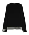 Max Mara Wool Sweater In Black