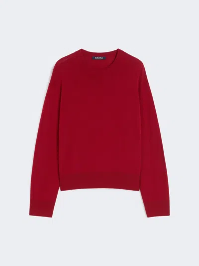 MAX MARA WOOL SWEATER WITH BRANDED PATCH DETAIL