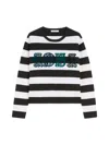Max Mara 1951 Embroidery Wool Striped Sweater In Multi