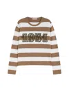 Max Mara Viterbo Virgin Wool Hazelnut Sweater In Multi
